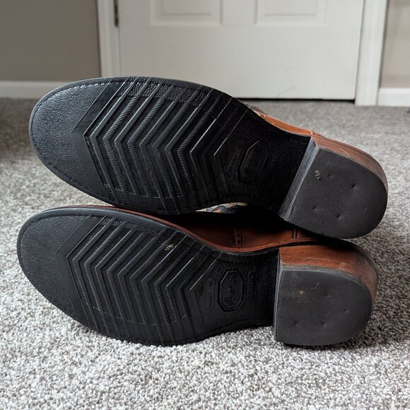 RARE Tony Lama 6014 Sunset Buckaroo Ol Buck Leather Boots - Picture 9 of 11